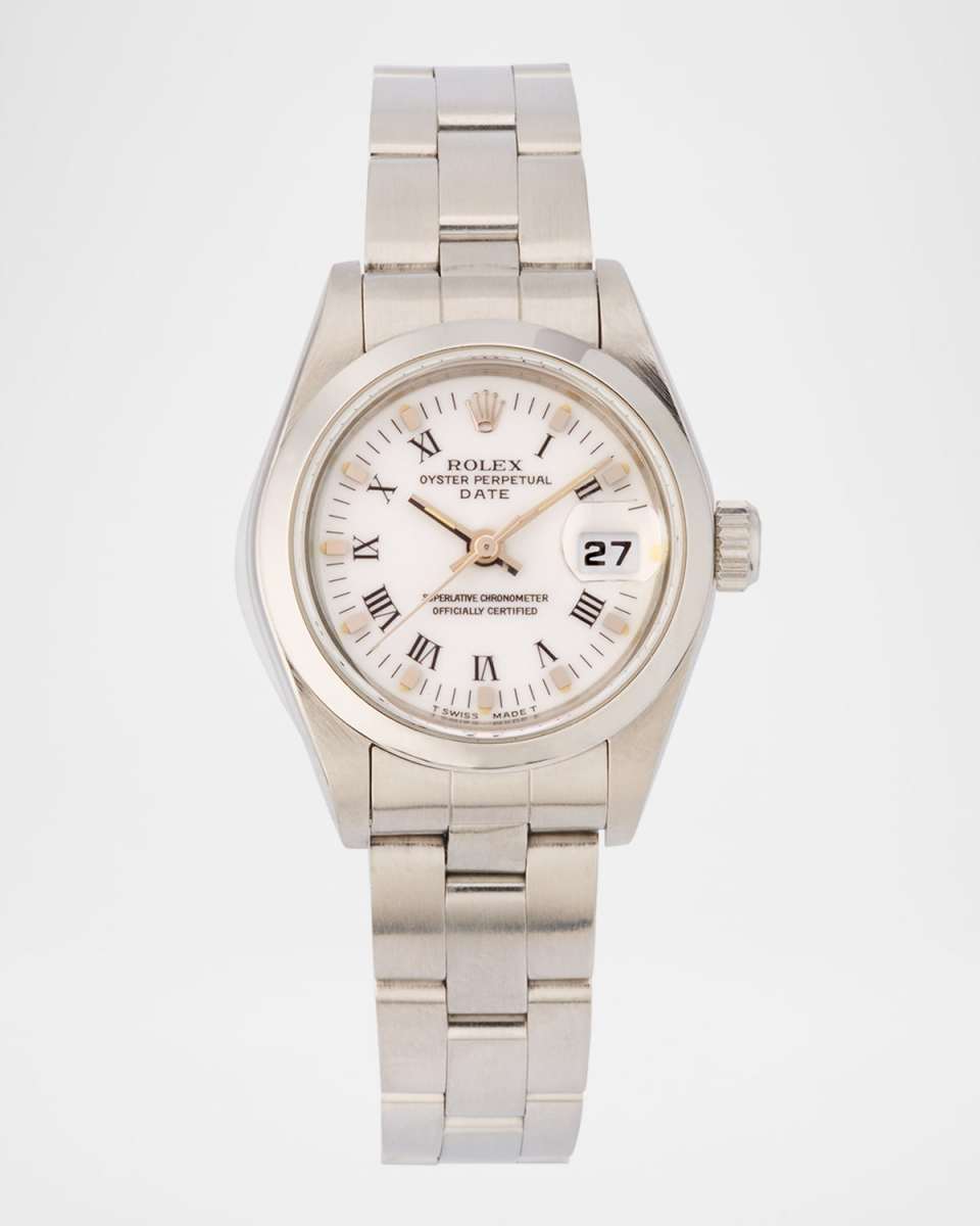 Rolex Stainless Steel Date 25mm Vintage 1996 Watch